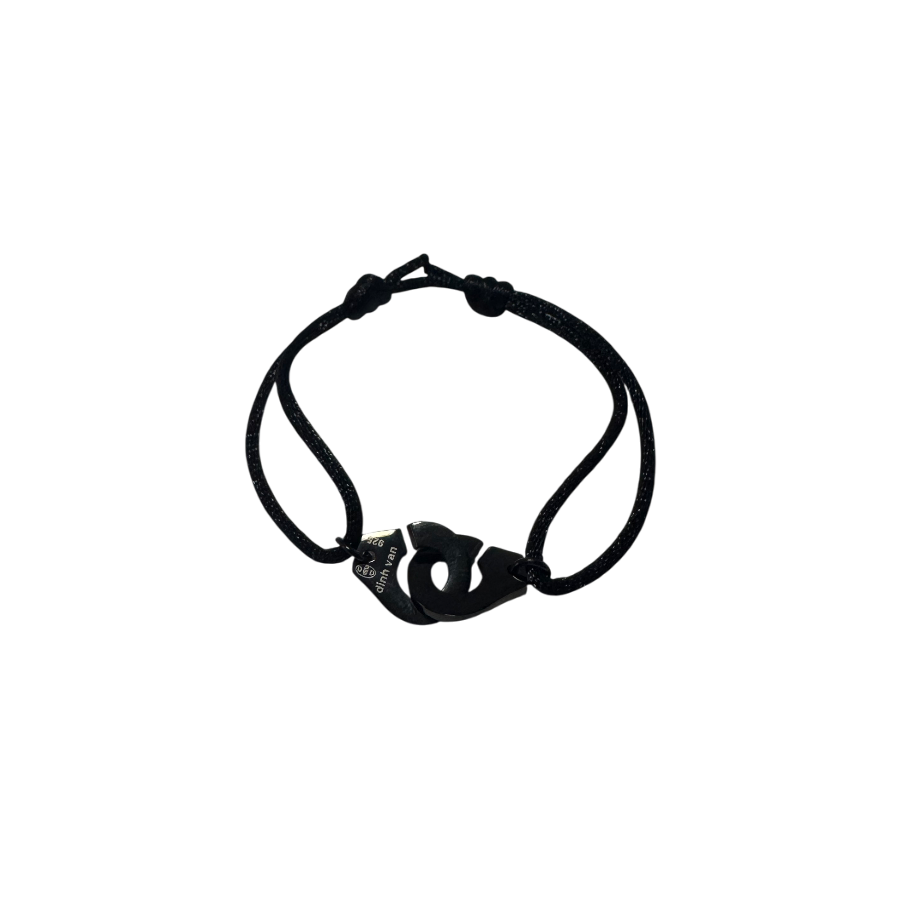 Menottes à cordon noir